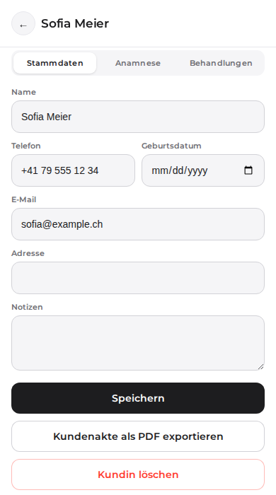 PMU Akte+ auf dem Handy